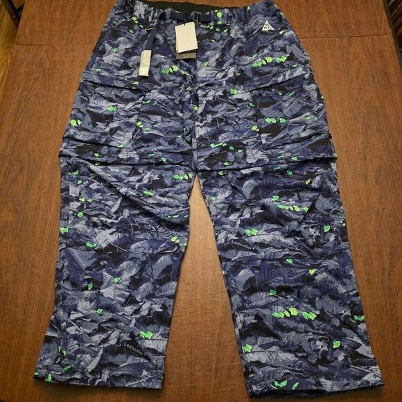 Nike ACG Smith Summit Leafcutter Cargo Pants Blue HQ0199-410 Men's Size XL - Picture 2 of 7